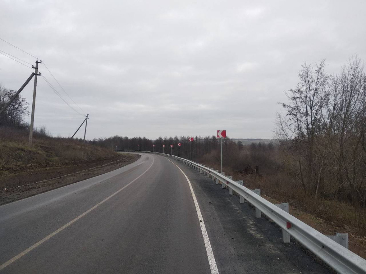 Белгородская область. Отремонтированный участок дороги Айдар – Пристень – Староивановка. Фото: официальный сайт губернатора и правительства Белгородской области belregion.ru