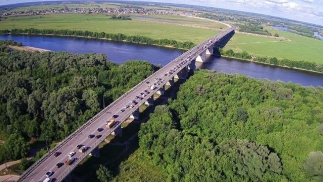 Рязанская область. Мост через Оку. Фото: министерство транспорта и автомобильных дорог Рязанской области mintrans.ryazangov.ru