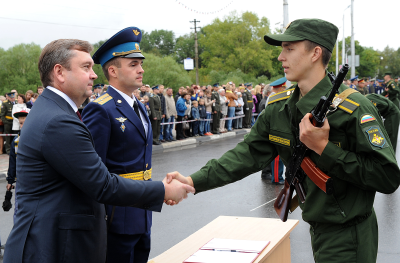 Принятие присяги курсантами Военной академии ВКО