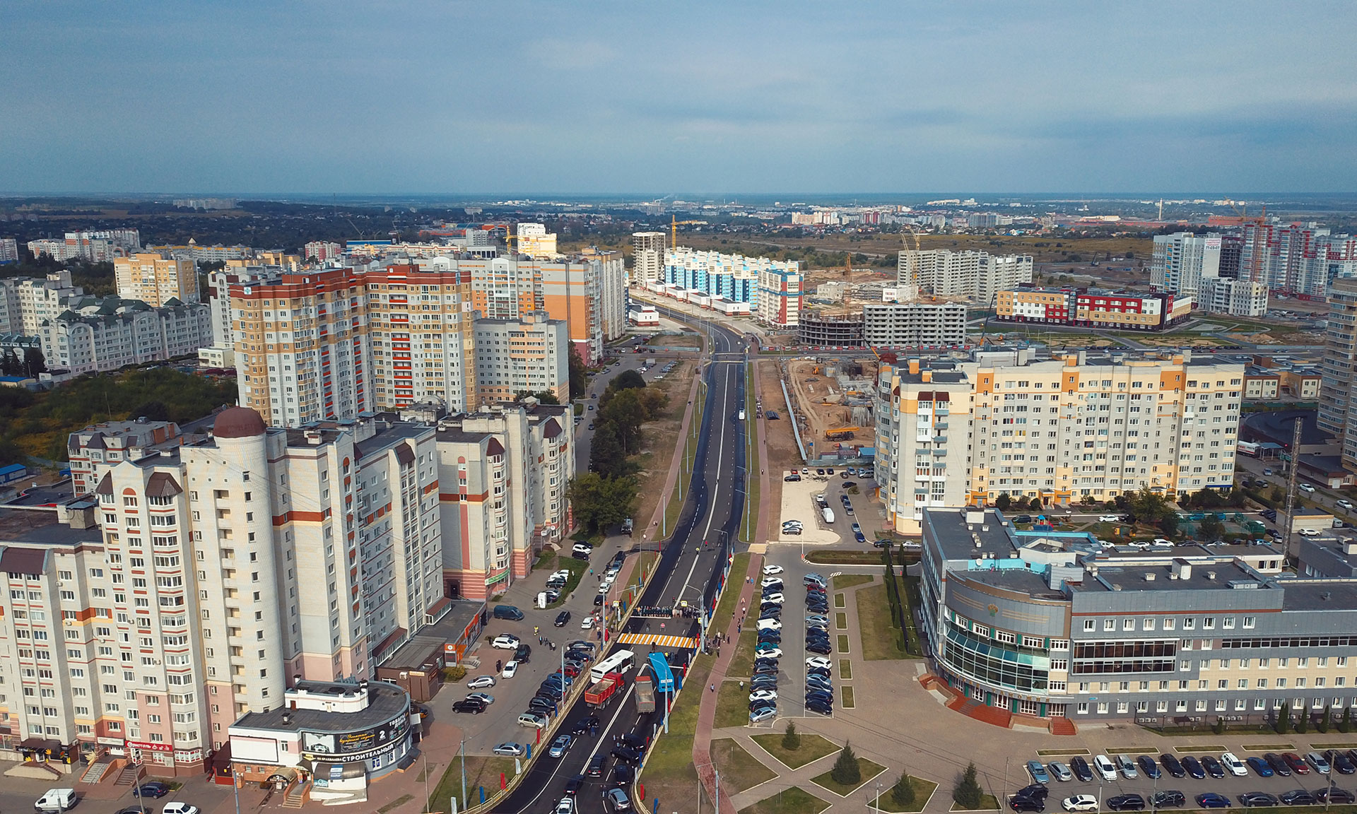 Брянск. Новая дорога по улице Советской. Фото: пресс-служба Губернатора и Правительства Брянской области